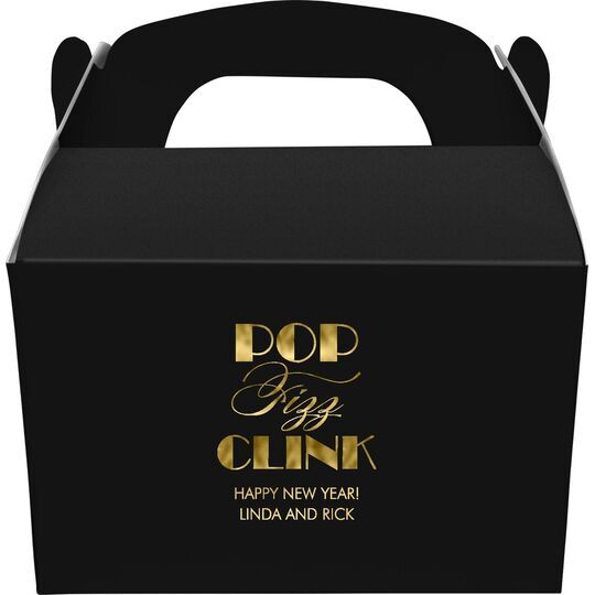 Pop Fizz Clink Gable Favor Boxes